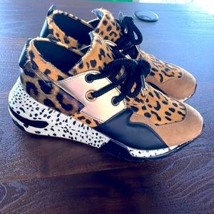 Steve Madden animal print sneakers